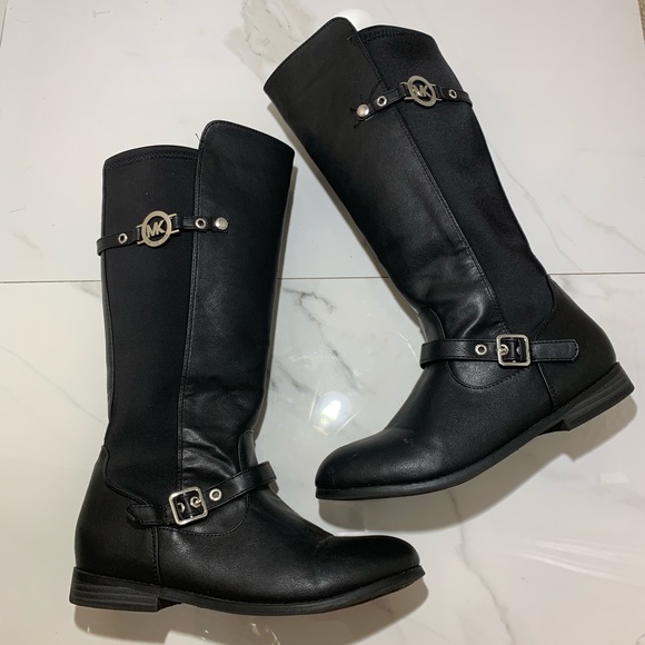 Michael Kors Other - Michael Kors black faux leather riding boots